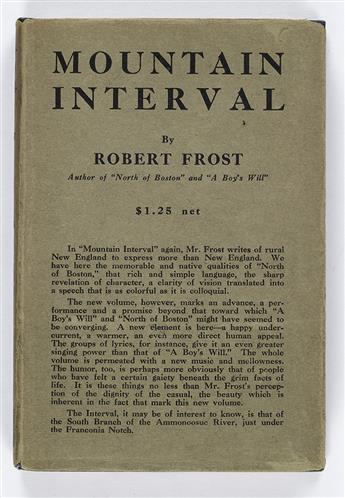 FROST, ROBERT. Mountain Interval.